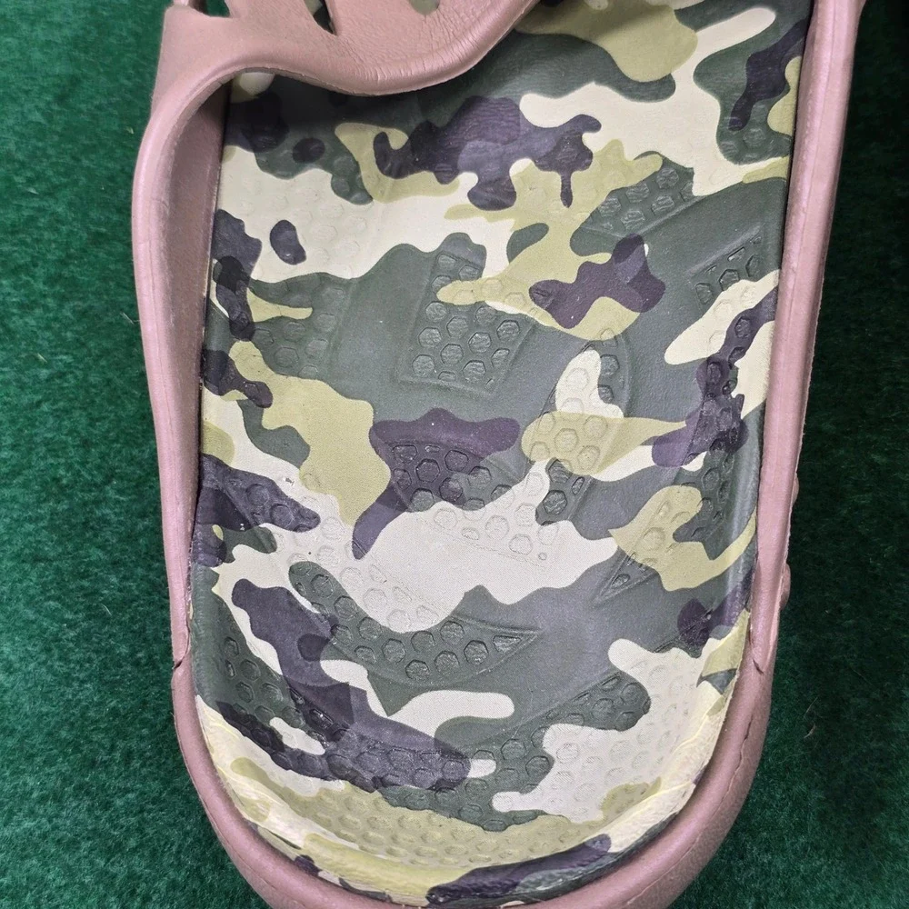 Spenco Kholo Orthotic Recovery Slide Sandals Mens 10 Camo Tan Camouflage NWOT
